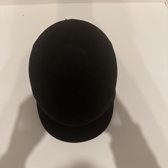 Vintage Black Velvet Riding Equestrian Hat Hunt Cap Horseback Helmet Riverby main image 6
